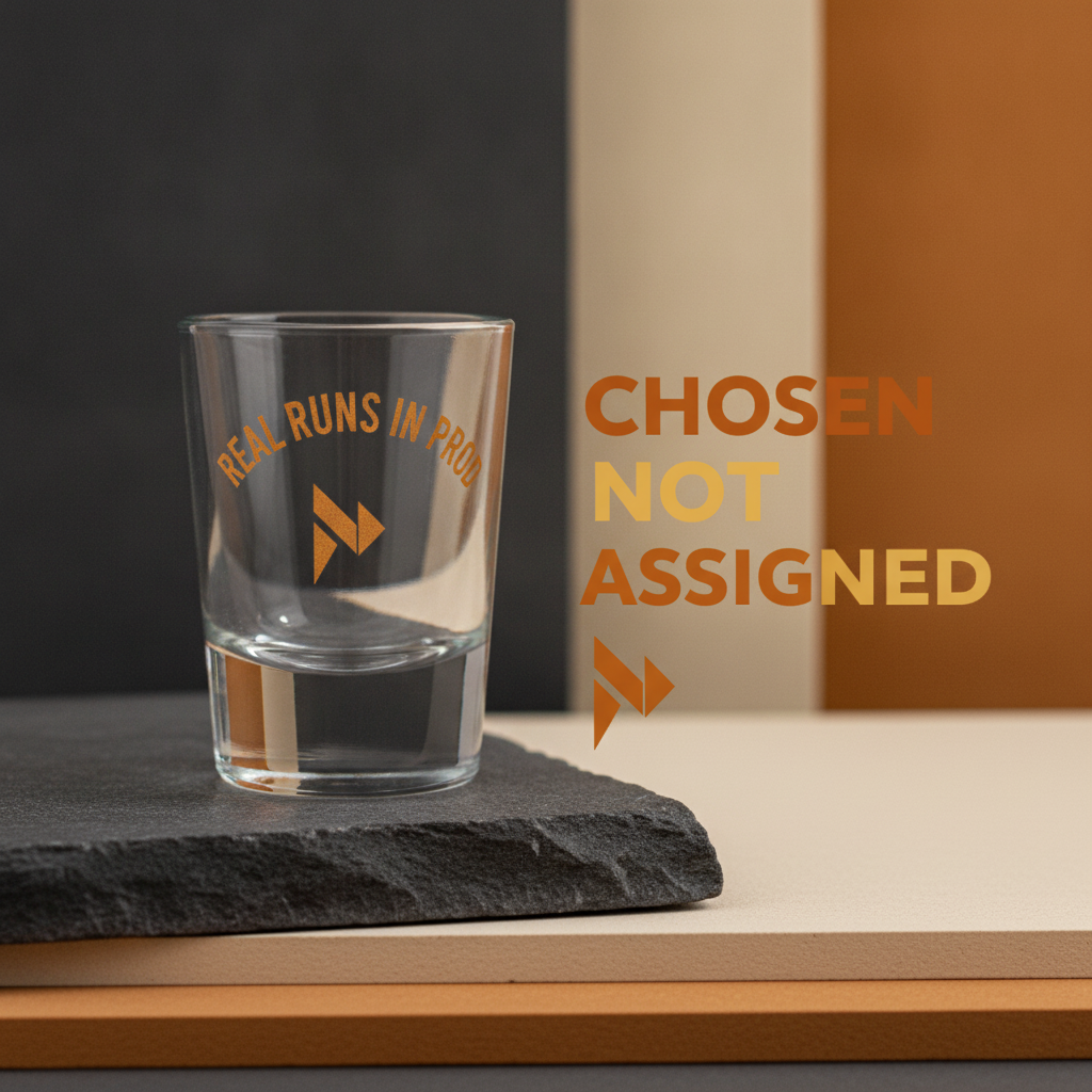 REAL RUNS IN PROD shot glass