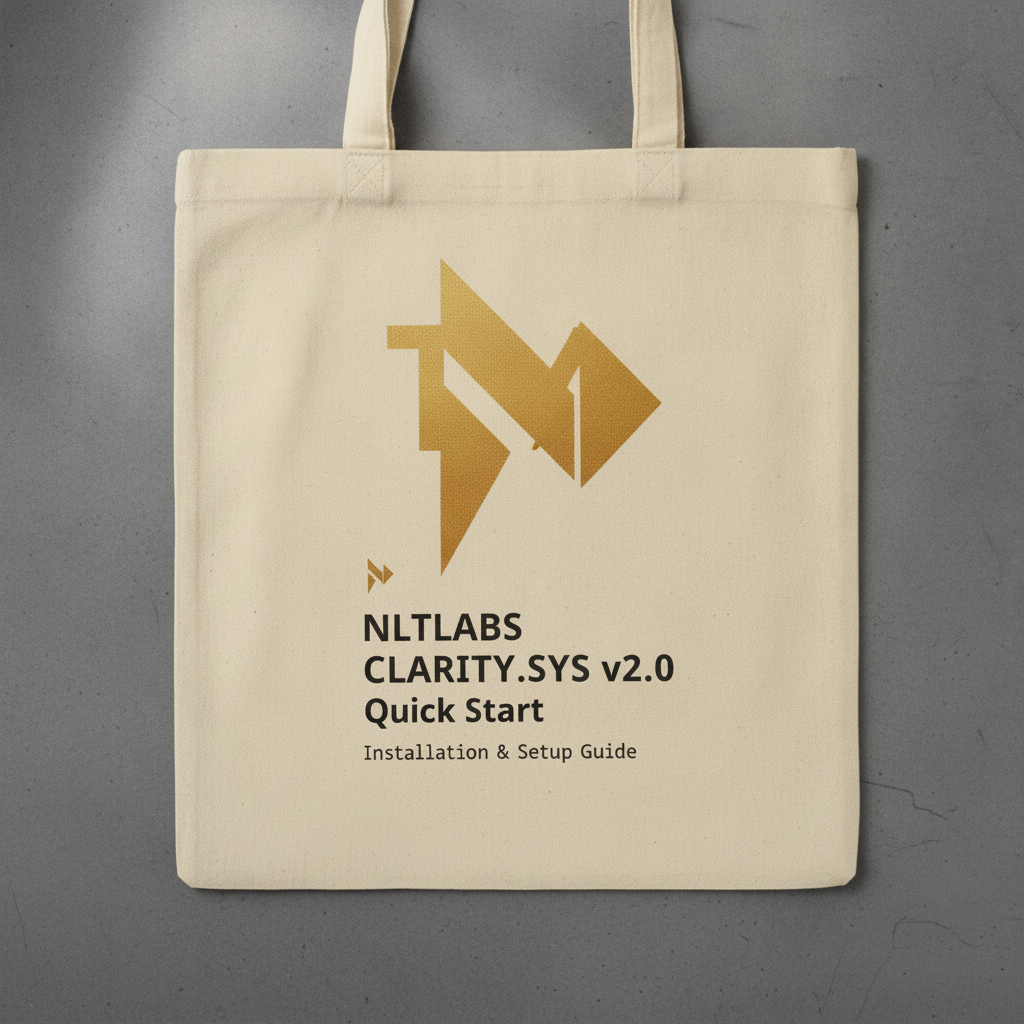 CLARITY.SYS canvas tote
