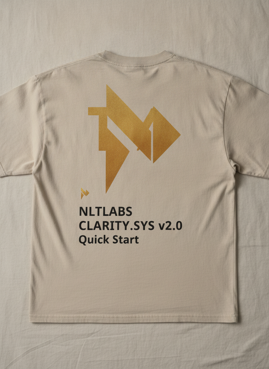 CLARITY.SYS back hit tee