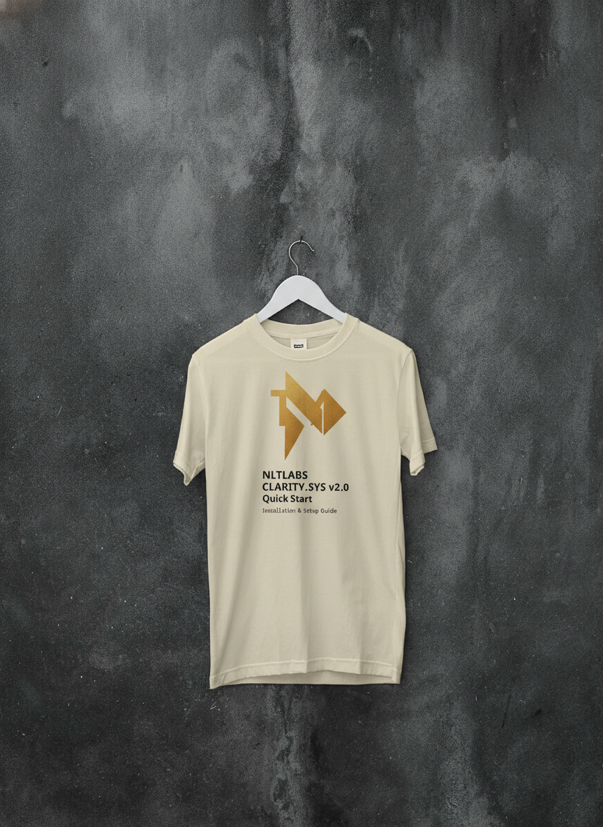 CLARITY.SYS Quick Start cream tee