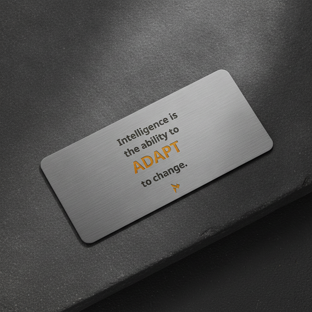 Hawking adapt quote bookmark