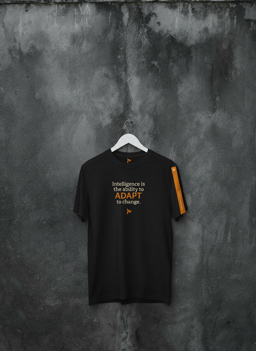 Hawking adapt quote sleeve tee