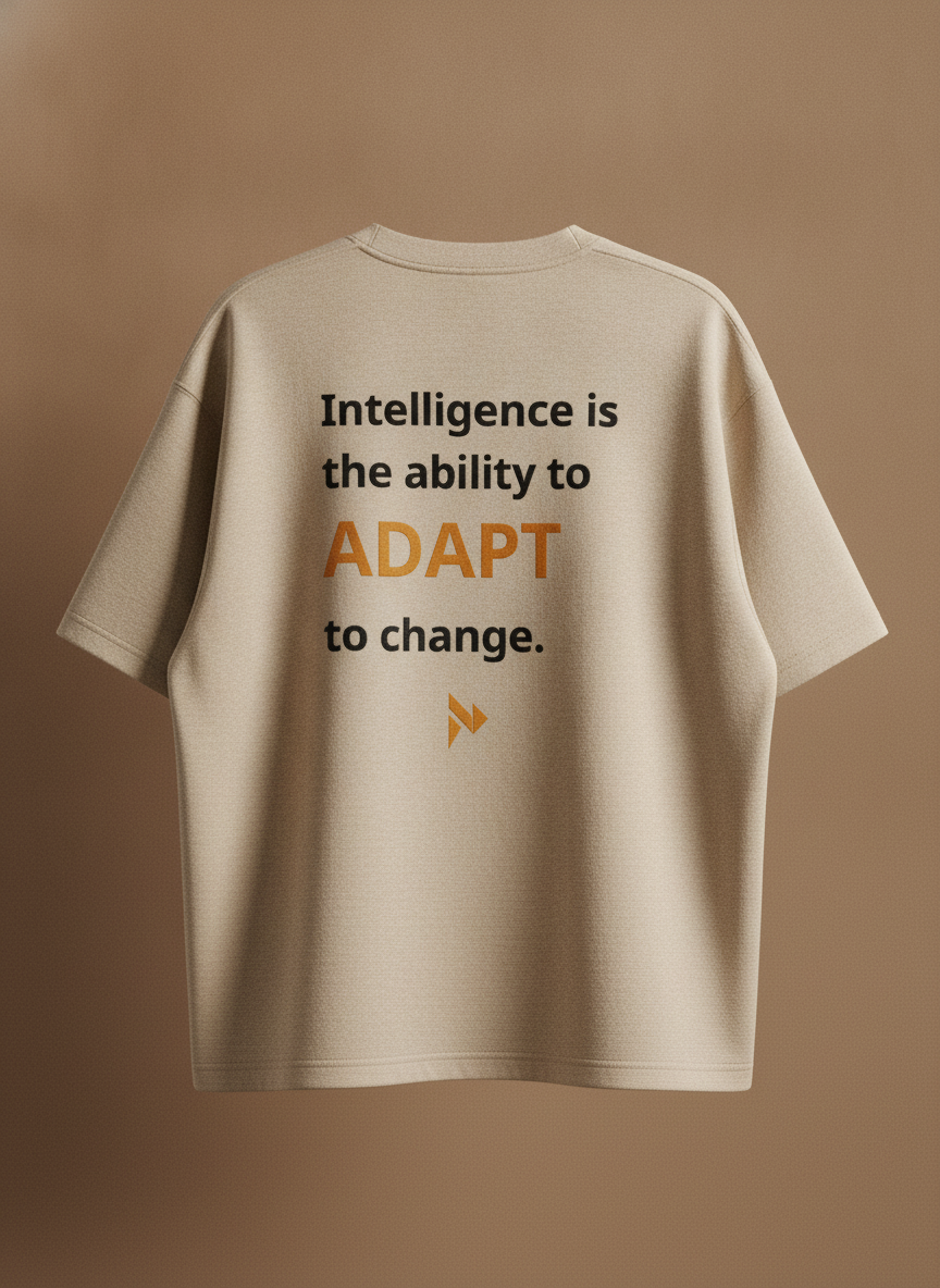 Hawking adapt quote back hit tee