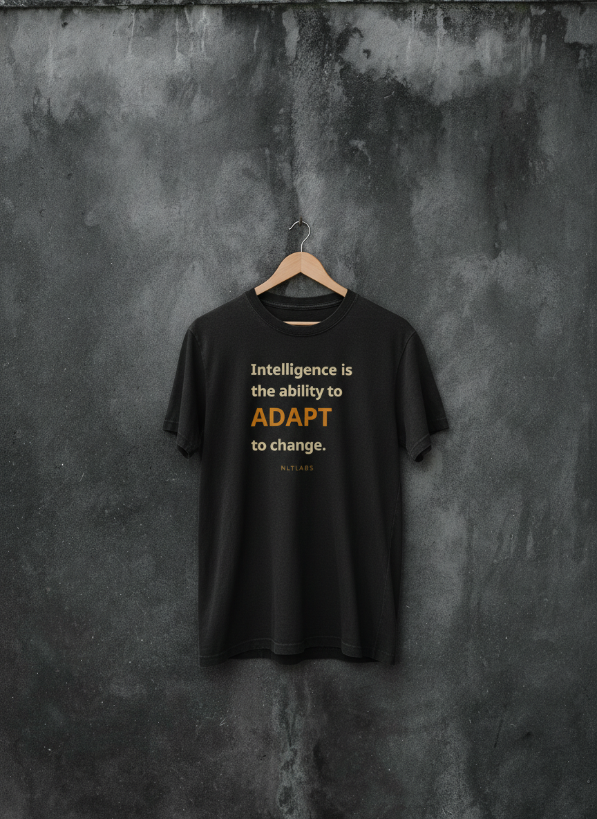 Hawking adapt quote black tee