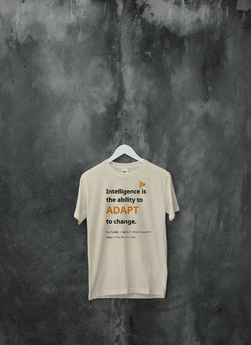 Hawking adapt quote oat tee
