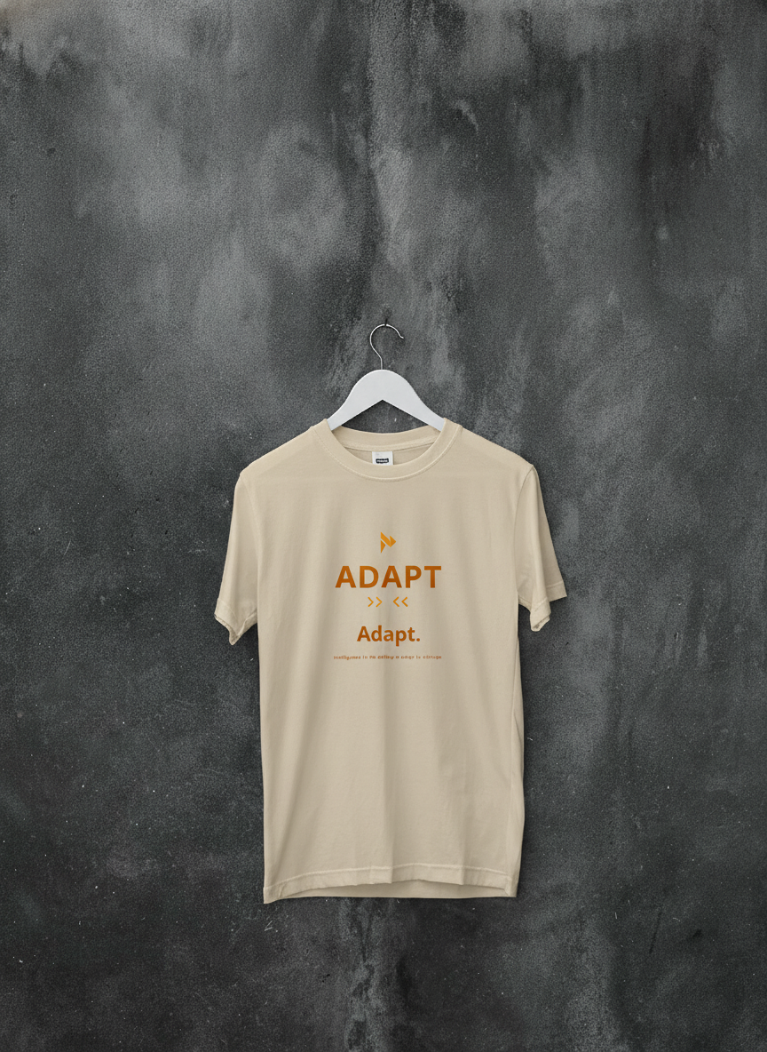 Adapt. sentence case tee