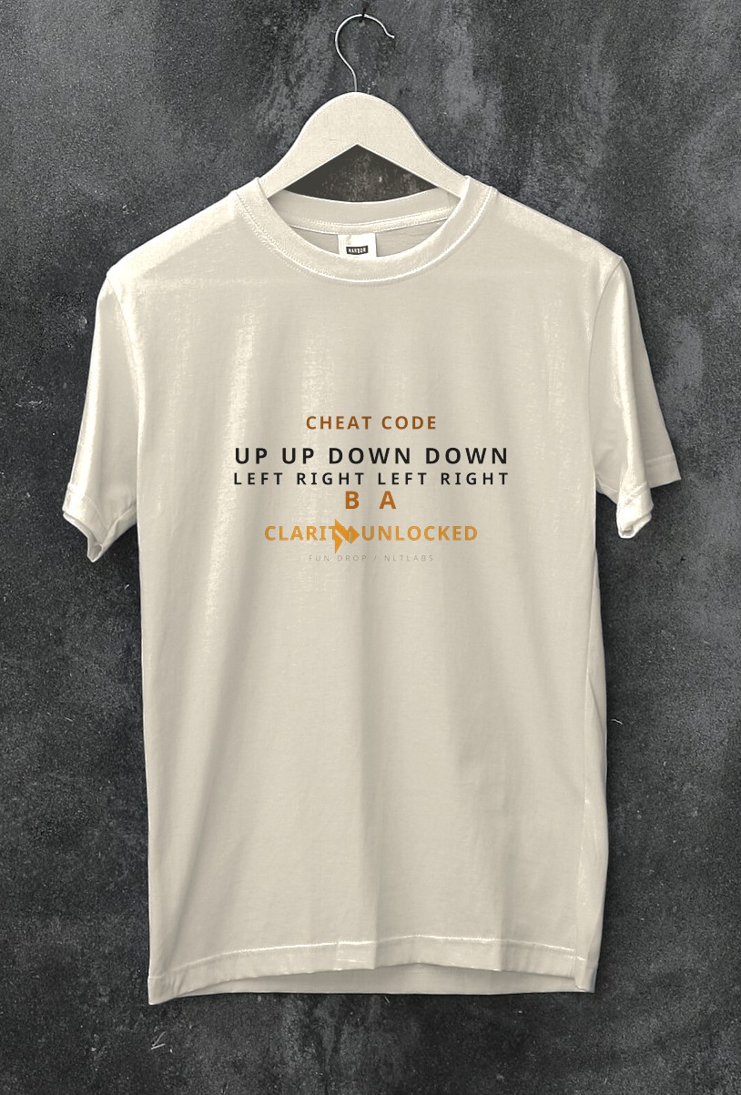 Cheat code tee composited