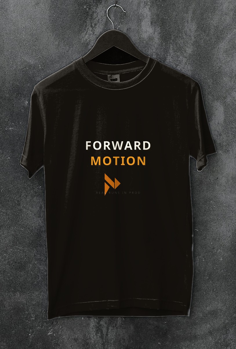 Stencil Forward Tee (Black)